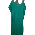 J. Crew Women's Strappy Pullover Green Midi Dress Size 12 Sweetheart Neck Photo 0
