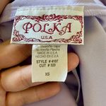 Early 2000's Fairy Dainty Sequin Asymmetric Light Purple Mesh Halter Midi Dress Size XS Photo 6