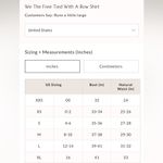 Free People NWT Tied With A Bow Shirt in White Combo Photo 4