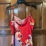 Natori  Private Luxuries Gown Size Medium Red Charmeuse Silky Slip Nightgown Photo 3