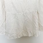 Jay Godfrey  Hannah Long Sleeve Wrap Blouse White‎ Size 4 Zebra Classic Workwear Photo 8