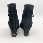 Stuart Weitzman  Leather Suede Wedge Ankle Boots: Black Photo 6