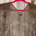 Day Size M Gold Metallic Coverup with Drawstring Waistline Size M Photo 8