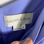Sachin + Babi  periwinkle, draped tulip dress. Spaghetti straps. 4 Photo 7