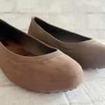 Crocs  Women’s Brown Mammoth Lined Ballet Flats Faux Fur Cozy Skimmer Shoes Sz 10 Photo 0