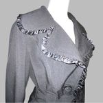 D.F.A. Brand Women's Black Ruffle Jacket Photo 2