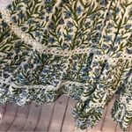 Saylor stunning layered smocked metallic shimmer plunge cottagecore dress medium Photo 10