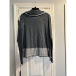 Free People Beach Womens Medium Blue Grey Long Sleeve Tunic Cowl Neck Two Body Photo 6