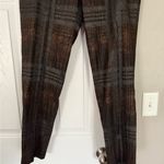 Lafayette 148 New York Metallic Bronze Black Ankle Length Pants Business Casual Brown Size 10 Photo 2