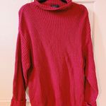 American Eagle OVERSIZED RED TUNIC SWEATER Photo 0