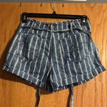 American Eagle  Striped Jean Shorts Photo 3