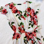 Scobe High Low Flowy Floral Faux Wrap Dress M Photo 13