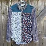 Anthropologie  Maeve Mixed Pattern Button
Front Top Size XS Photo 4
