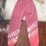 Michael Stars Red Pink Tie Dye Joggers Size small Photo 5