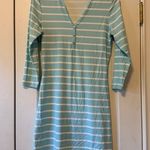 J. McLaughlin  Blue Striped Lynn Henley Dress Size XS Photo 0