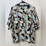 Bahama Beach Woman Y2K Pattern Gyaru button up Black Size 3X Photo 8