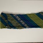 Apt. 9  Infinity Scarf Mixed Media Crocheted Knit Geometric Striped Blue Green Photo 9