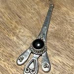 Sterling Silver Black Onyx 925  Drop Pendant Photo 5