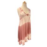 Ocean Drive  Coverup Pink Tie Dye Corset Laced Racer Back Sleeveless Small NWT Photo 1