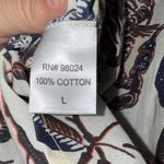 House of Harlow 1960 Black and Cream Floral Blouse Size L Photo 4