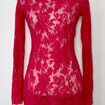 Victoria's Secret Victoria’s Secret Y2K Cherry Lace Bodycon Slip Photo 0