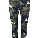 The Upside Navy Green Camo Camouflage High Waist Workout Ankle Leggings Pants 6 Photo 0