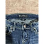 Silver Jeans Silver Aiko Women's Straight Low Rise Blue Denim Distressed Size 29 Photo 4
