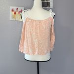 Aerie  Aeropostale light pink open shoulder blouse Photo 3