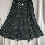 Roz & Ali Rose and Ally size 2 black and white polkadot wide leg flowy jumpsuit Photo 4