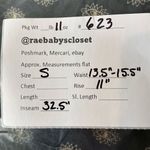 SO  High Rise Lettuce Hem Flare Pants Black and Cream Size S New Photo 9