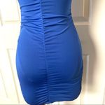 SheIn  blue ruched cutout halter dress Photo 8