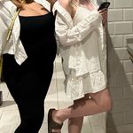 LA Hearts White Crepe Mini Sun Dress Photo 4