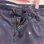 Isabel Marant Etoile Shorts Embroidered Stars Navy Blue Mid Rise Size 40 Photo 5