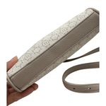 Nanette Lepore Crossbody Bag Beige Monogrammed Canvas & Faux Leather Photo 4