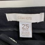 Chico's Chico’s Women’s Cuffed Hem Trouser Pant Black Size Large FLAW Photo 2