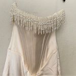 House Of CB  'Nalita' Vintage Cream Embellished Strapless Midi Dress NWOT size L Photo 4