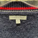 Cable Stitch Collegiate Fuzzy Cardigan Sweater Blue Size XS Photo 4