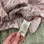 We The Free Free People Red Ruffled Floral Tank Top Photo 3