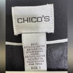 Chico's Blazer Black Jacket Casual XL Blazer Button Front Crew Neck Photo 10