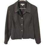 Dressbarn Womens Size 14 Brown Button Photo 0