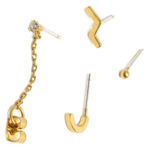 Madewell New-  Zigzag Earring Set‎ Photo 0