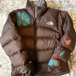 The North Face  Womens Brown Retro 96 Vintage Nuptse 700 Down Puffer Jacket Coat Photo 1