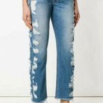 3 X 1 Denim Button Fly Higher Ground Boyfriend Slim Distressed Jeans Size 25 Photo 9