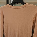 Michael Stars 💕💕 Dora 3/4 Sleeve Shine Tee Crew Neck Gild One Size NWOT Photo 5