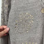 Chico's Sz 2/ US Sz L Bronze Single Button Front Open Knit Cardigan Sweater Photo 3