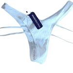 SOMERFIELD SWIM Asilah White Cheeky Bikini Bottoms Size Large Photo 2