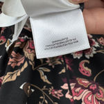 Anne Klein Anne‎ Klein Floral Blouse Size 1X Black Boho Fall Romantic Flowy Office Photo 7