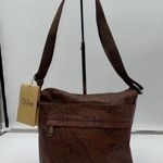 Patricia Nash Signature Map Carmini C/B Crossbody Bag Riot Rust NWT Photo 0