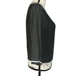 Jones New York Jones‎ New York dark gray & white cardigan sweater small Photo 4