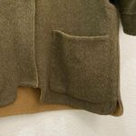 ALPACA INTERNATIONAL Olive Green Baby Alpaca/Wool Blend Hooded Poncho Sweater M Size M Photo 12